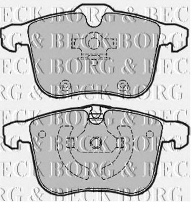 BORG & BECK bbp1942 -  Комплект тормозных колодок, дисковый тормоз